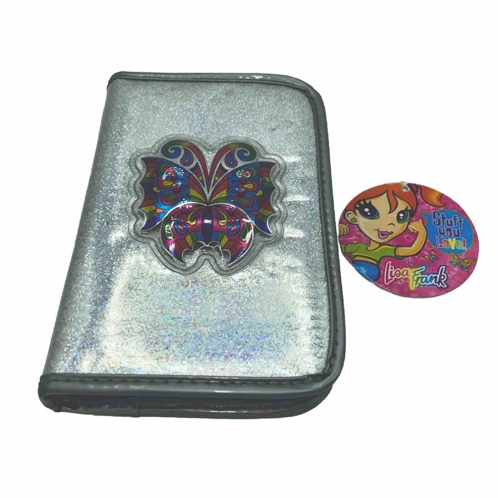 Vintage Lisa Frank Iridescent Rare Butterfly Hologram Planner W/ Tags & Stickers